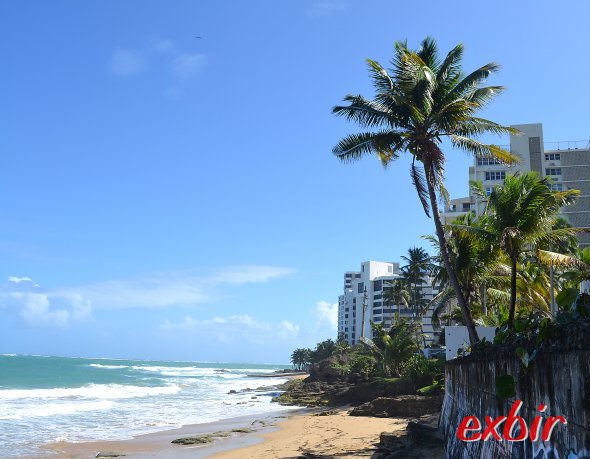 Karibikfeeling am Strand der kosmopolitischen Metropole San Juan in Puerto Rico.  Foto: Christian Maskos