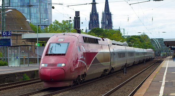 Ein Zug von Thalys in Köln Ein Zug von Thalys in Köln