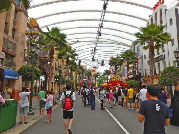 In den Universal Studios Singapore auf Sentosa Island In den Universal Studios Singapore auf Sentosa Island