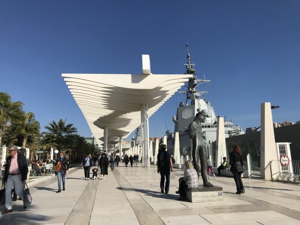 Unterwegs in Malaga, der zweitgrößten Stadt in Andalusien