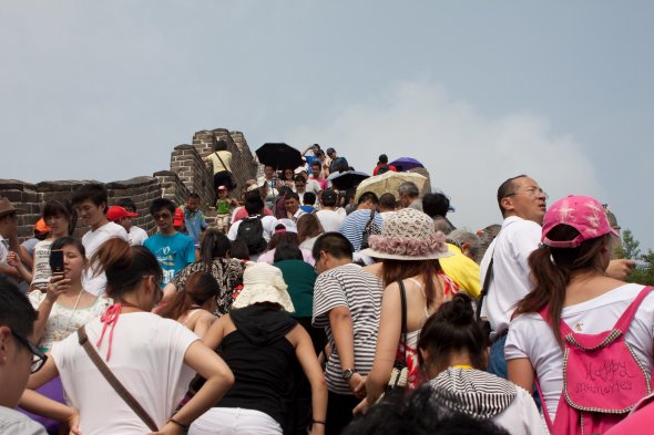 Great Wall, China. Spekulanten: Wenn ihr Glück habt, ist die Mauer noch leer Spekulanten: Wenn ihr Glück habt, ist die Mauer noch leer