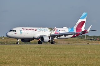 Ein A320 der Eurowings Europe Ein A320 der Eurowings Europe