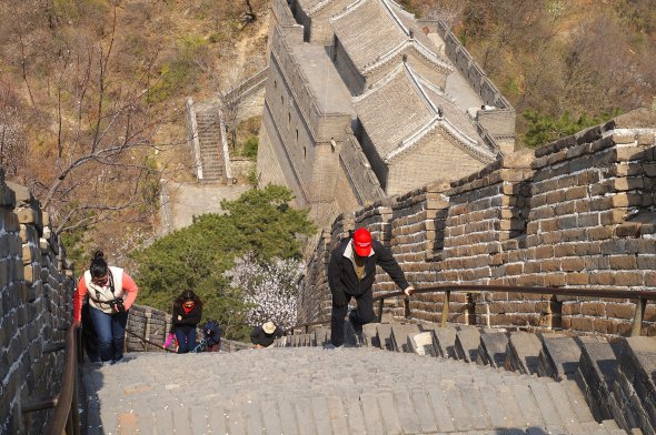 Great Wall Mutianyu, Chinesische Mauer Great Wall Mutianyu, Chinesische Mauer,