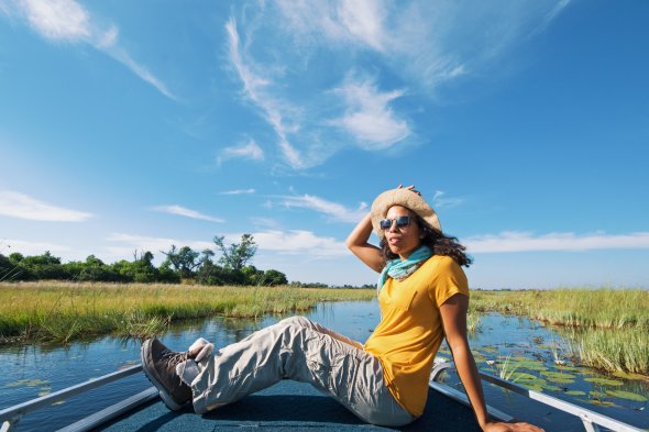 Wilderness Safaris, Blue Sky in Botswana Wilderness Safaris, Blue Sky in Botswana