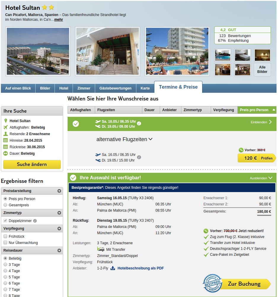 Trivago pauschalreise mallorca