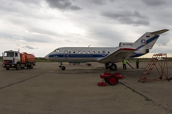 Die YAK 40 von Vologda Air Enterprise. Foto: Bernd Karlik Die YAK 40 von Vologda Air Enterprise. Foto: Bernd Karlik