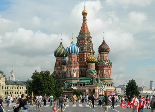 Basilius-Kathedrale in Moskau am südlichen Ende des Roten Platzes, Russland