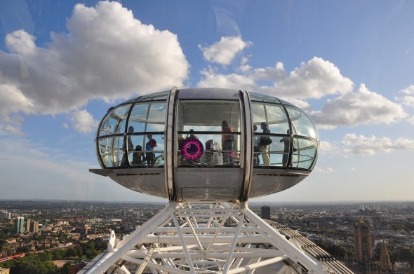 Die spektakuläre Mitfahrt im Riesenrad London Eye