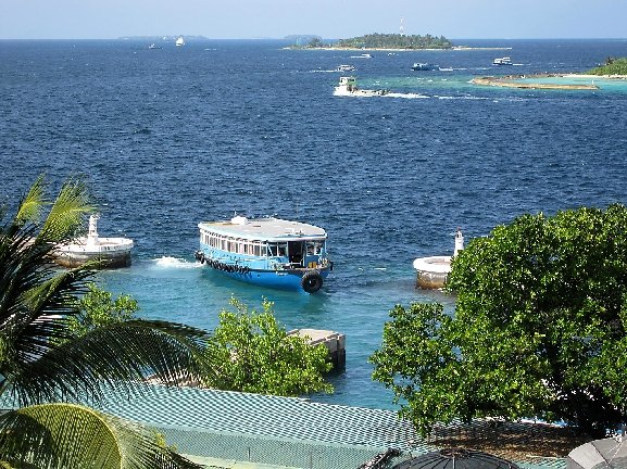 Die Inselwelt vor Malé.