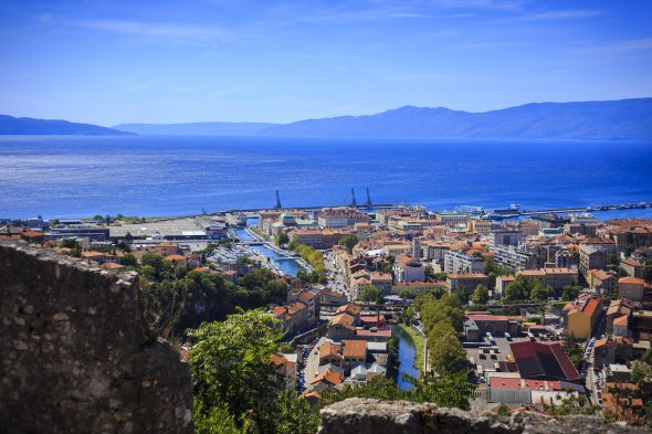 Der herrliche Panorama-Blick über Rijeka...