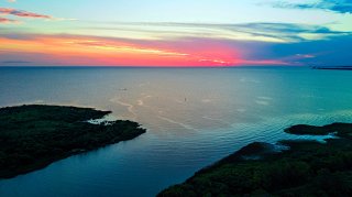 Was darf dieser Sonnenuntergang kosten? Boca del Rosario, Uruguay