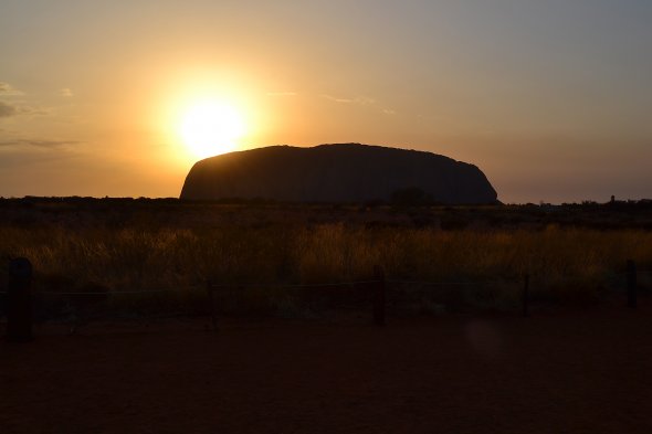 Sonnenuntergang am Uluru/Ayers Rock