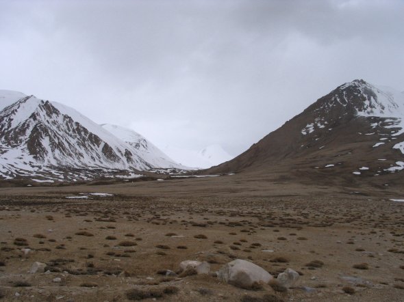 Die Straße über die Pamirs von Langer nach Murghab, Tadschikistan