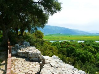 Berühmteste Sehenswürdigkeit Albaniens, Butrint national park, Ruinenstadt, Albanien