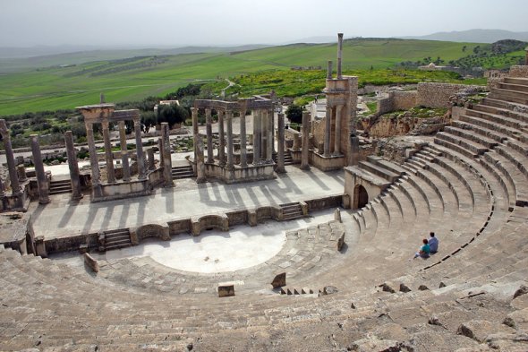 Amphitheatre Thuburbo Majus Dougga, Tunesien, Weltkulturerbe
