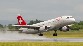 Ein Airbus A320 von Swiss 