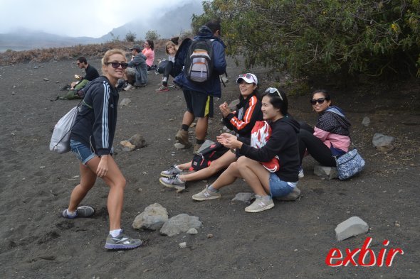 Pause bei der Vulkanwanderung auf Maui. Foto: Christian Maskos Pause bei der Vulkanwanderung auf Maui. Foto: Christian Maskos