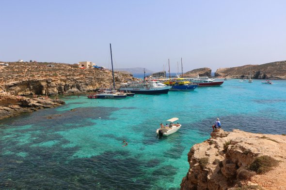 Blaue Laguna auf Comino, Malta