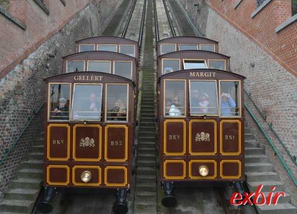 Mit der Standseilbahn könnt ihr in Buda auf den Berg und in die Altsatdt Budas fahren. Foto: Christian Maskos Mit der Standseilbahn könnt ihr in Buda auf den Berg und in die Altsatdt Budas fahren. Foto: Christian Maskos
