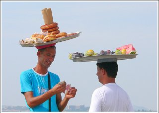 Business at the beach, Turkey