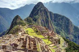 Machu Picchu, Inka-Ruinenstadt in den Anden, Peru, eines der 7 neuen Weltwunder