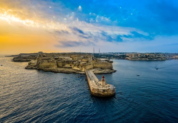 Hafenmole in Malta