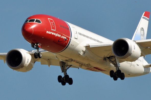 Ein Dreamliner der norwegischen Billigairline Norwegian. Einer der modernsten Flugzeuge der Welt. Ein Dreamliner der norwegischen Billigairline Norwegian. Einer der modernsten Flugzeuge der Welt.