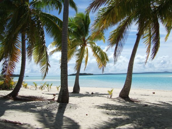 Palmen und Sand und Meer Cookinseln