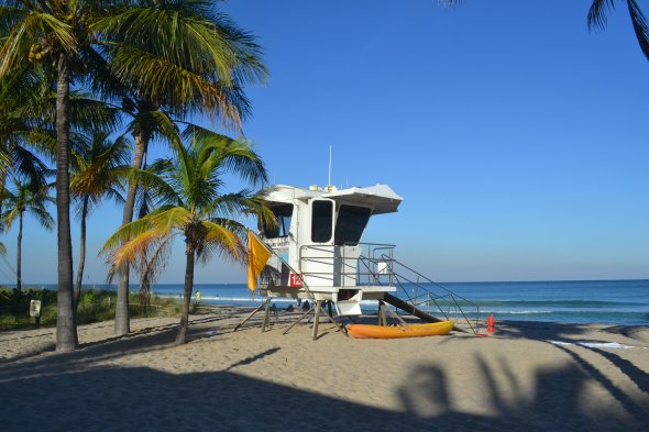 Strand un LifeGuard Turm in Ft. Lauderdale. Strand un LifeGuard Turm in Ft. Lauderdale.